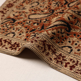 Orange - natural dyed pedana kalamkari cotton table mat 08