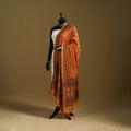 Orange - natural dyed printed chanderi silk bagh dupatta 26