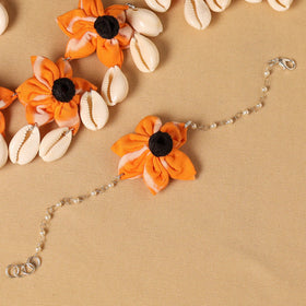 Handmade Fabart Floral Jewellery Set
