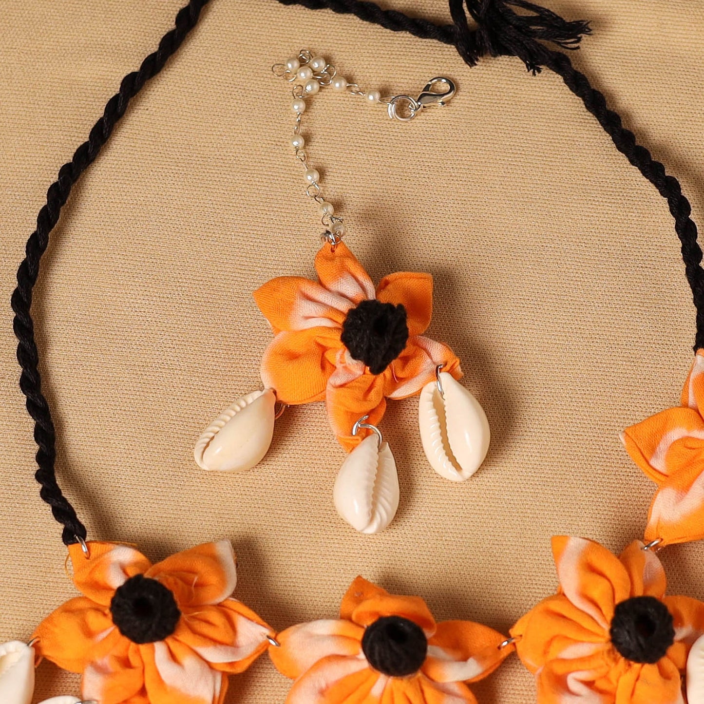Handmade Fabart Floral Jewellery Set