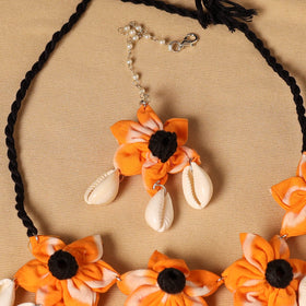 Handmade Fabart Floral Jewellery Set