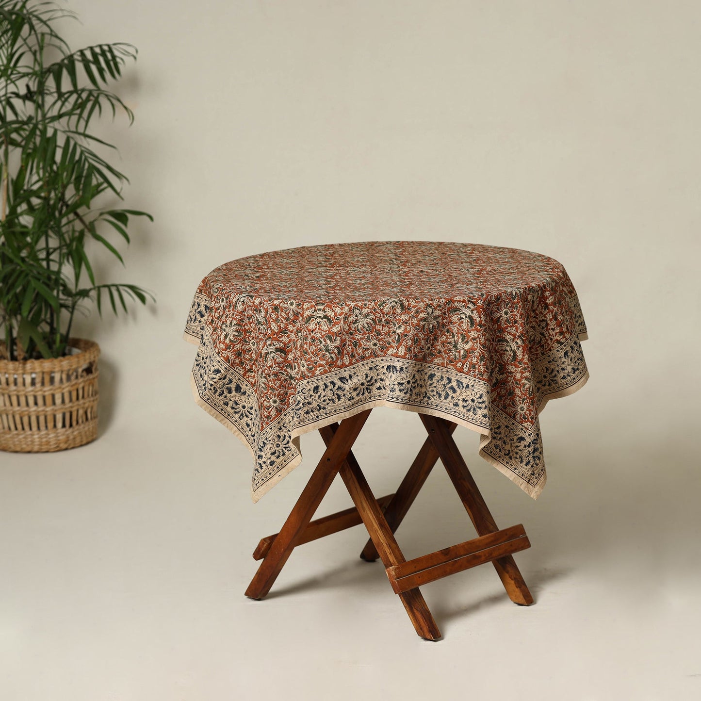 Orange - original pedana kalamkari natural dyed cotton