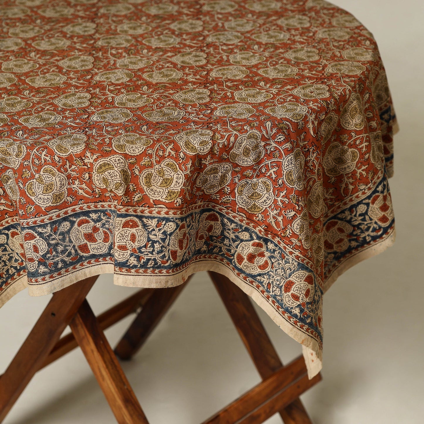 Orange - original pedana kalamkari natural dyed cotton