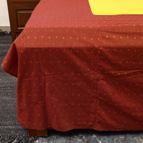 Orange - Patchwork Cotton Double Jacquard Bedsheet Set 07