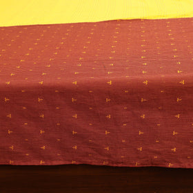 Orange - Patchwork Cotton Double Jacquard Bedsheet Set 07