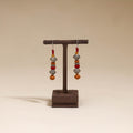 Orange - patwa thread beads earrings by kailash 38