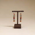 Orange - patwa thread beads earrings by kailash 50