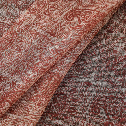 Pedana hand block print natural dyed kota doria cotton