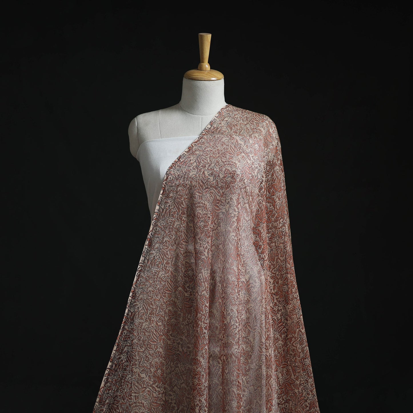 Pedana hand block print natural dyed kota doria cotton