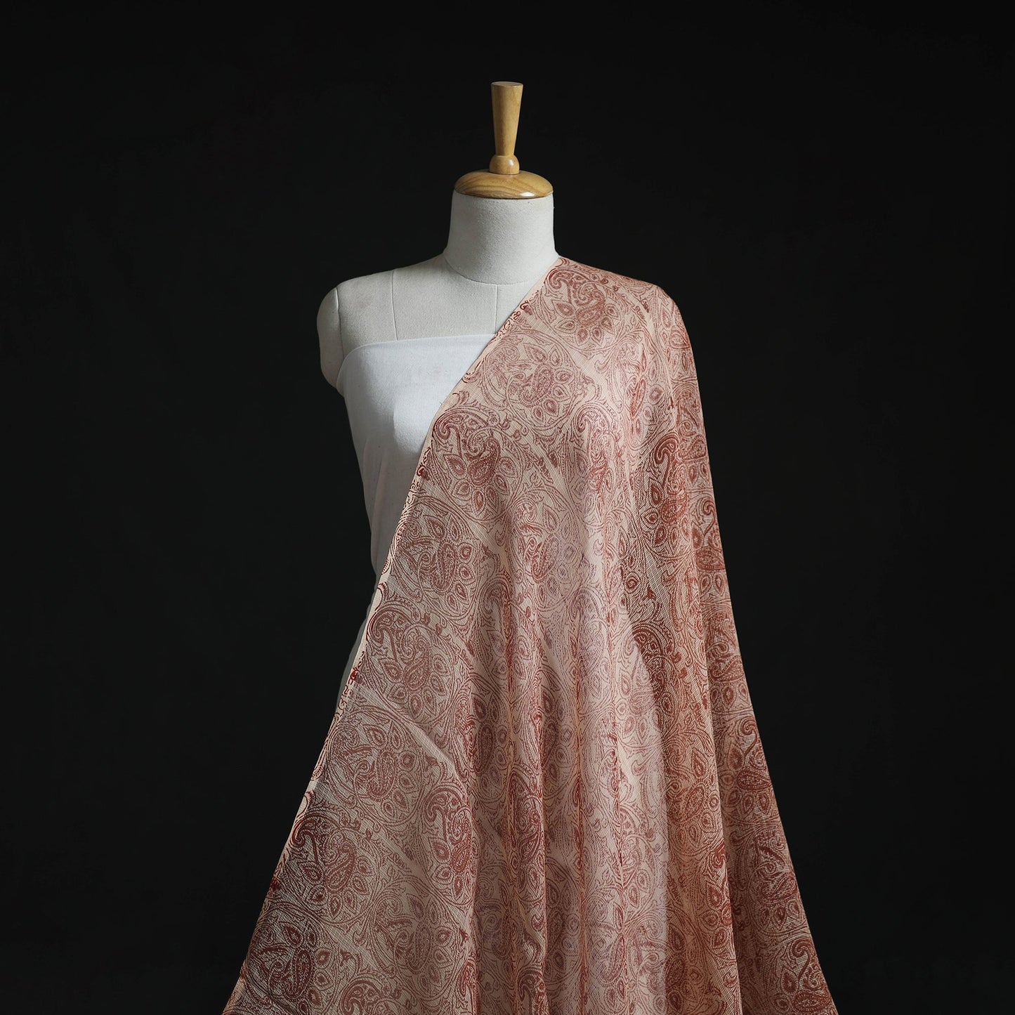 Pedana hand block print natural dyed kota doria cotton