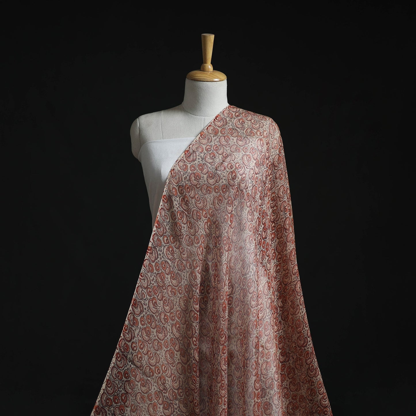 Pedana hand block print natural dyed kota doria cotton