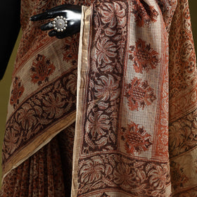 Pedana hand block print natural dyed kota doria cotton