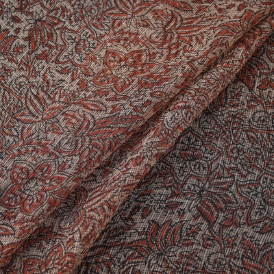 Pedana hand block print natural dyed kota doria cotton