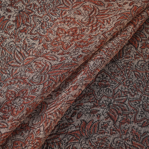Pedana hand block print natural dyed kota doria cotton