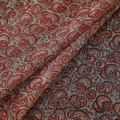 Pedana hand block print natural dyed kota doria cotton