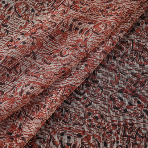 Pedana hand block print natural dyed kota doria cotton