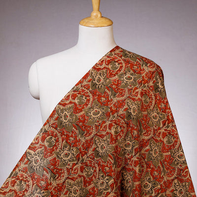 Buy Pedana Kalamkari Block Printed Cotton Fabric Online at iTokri.com