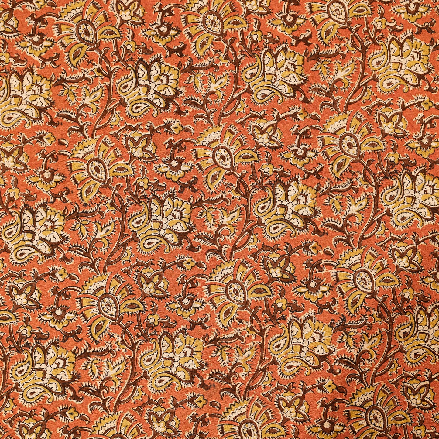  Pedana Kalamkari Block Printing Cotton Double Bed Cover Online at iTokri.com