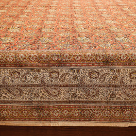  Pedana Kalamkari Block Printing Cotton Double Bed Cover Online at iTokri.com