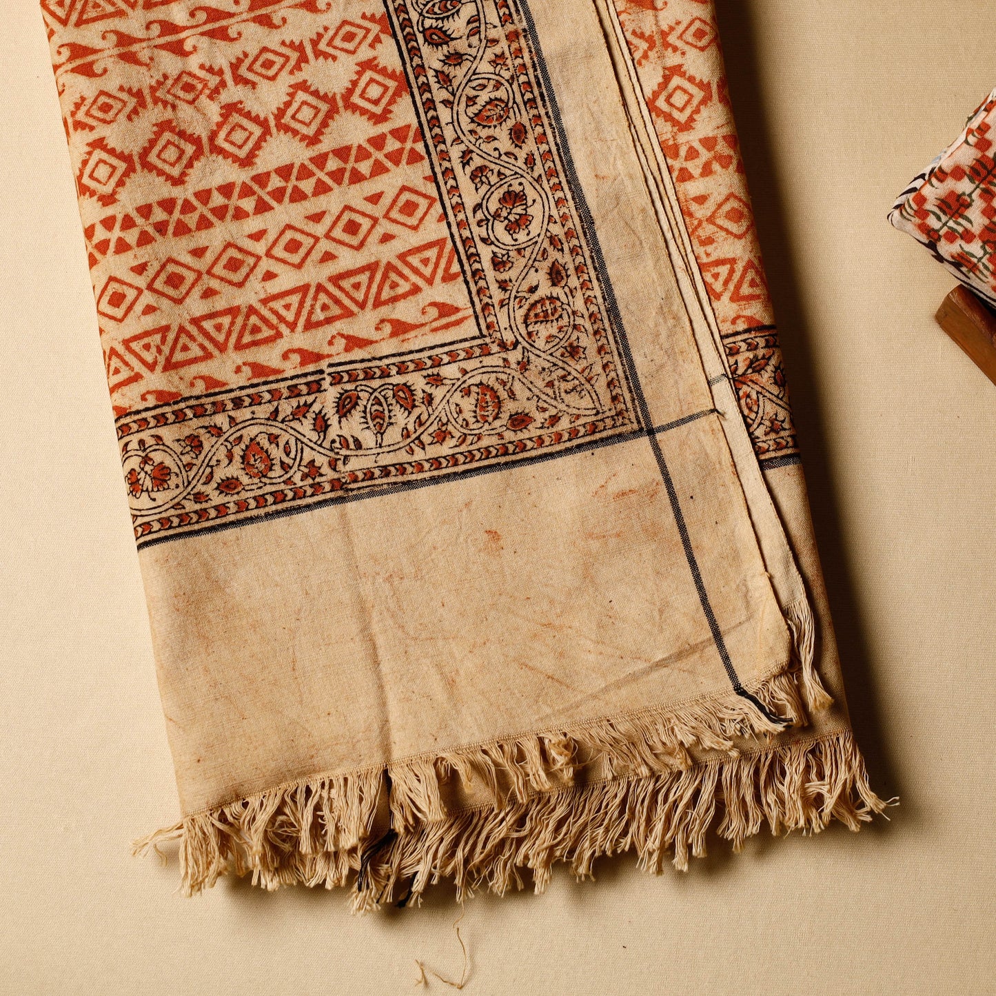  Pedana Kalamkari Block Printing Handloom Cotton Towel 