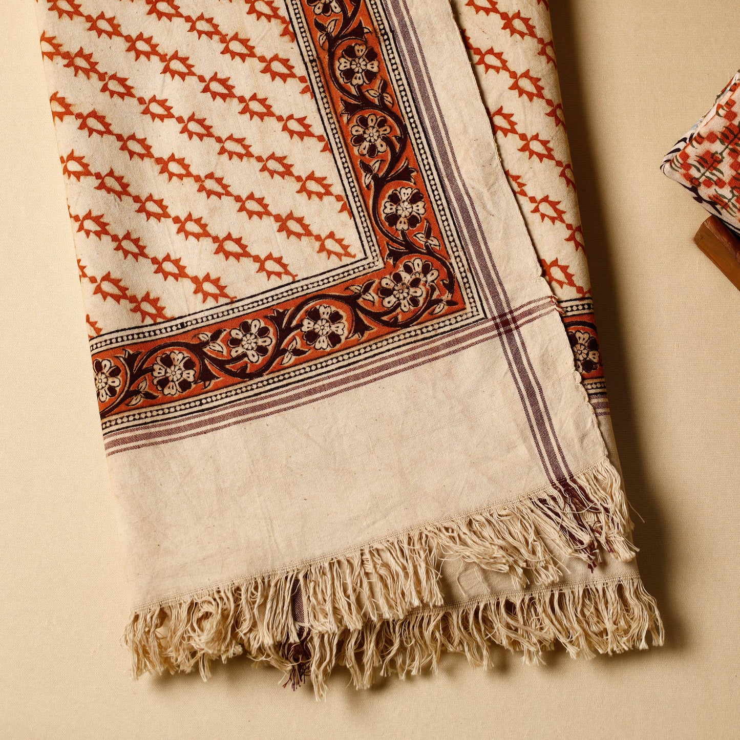 Buy Pedana Kalamkari Block Printed Handloom Cotton Towel Online at iTokri.com