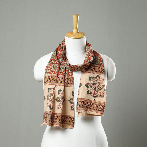 Shop Kalamkari Stoles in Natural Dyed Cotton Online in India