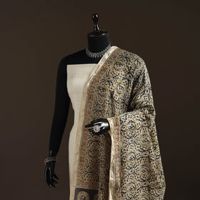 Orange - pedana natural dyed hand kalamkari dupatta