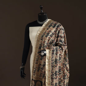 Orange - pedana natural dyed hand kalamkari dupatta