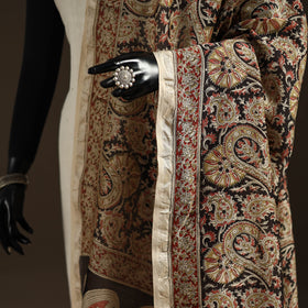 Orange - pedana natural dyed hand kalamkari dupatta