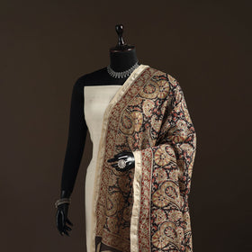 Orange - pedana natural dyed hand kalamkari dupatta