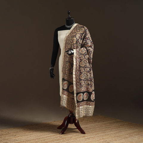 Orange - pedana natural dyed hand kalamkari dupatta