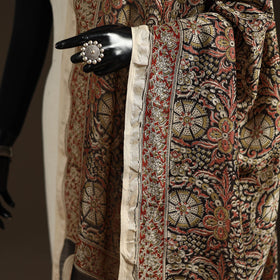 Orange - pedana natural dyed hand kalamkari dupatta