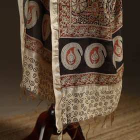 Orange - pedana natural dyed hand kalamkari dupatta