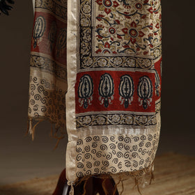 Orange - pedana natural dyed hand kalamkari dupatta