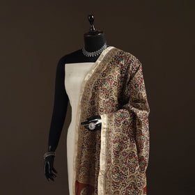 Orange - pedana natural dyed hand kalamkari dupatta