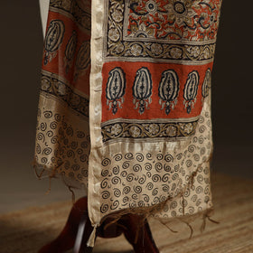 Orange - pedana natural dyed hand kalamkari dupatta