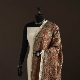 Orange - pedana natural dyed hand kalamkari dupatta