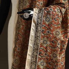 Orange - pedana natural dyed hand kalamkari dupatta