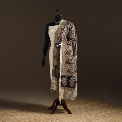 Orange - pedana natural dyed hand kalamkari dupatta