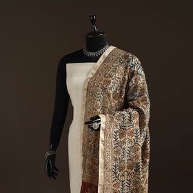 Orange - pedana natural dyed hand kalamkari dupatta