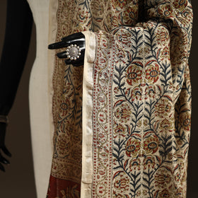 Orange - pedana natural dyed hand kalamkari dupatta