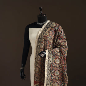 Orange - pedana natural dyed hand kalamkari dupatta