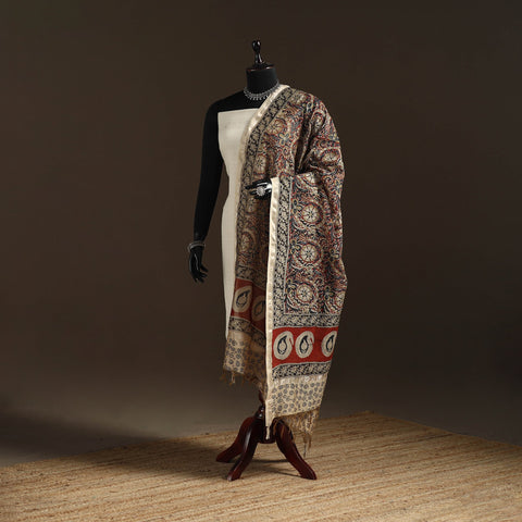 Orange - pedana natural dyed hand kalamkari dupatta