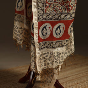 Orange - pedana natural dyed hand kalamkari dupatta