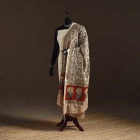Orange - pedana natural dyed hand kalamkari dupatta