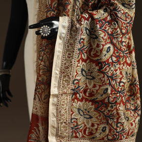 Orange - pedana natural dyed hand kalamkari dupatta
