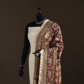 Orange - pedana natural dyed hand kalamkari dupatta