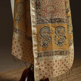 Orange - pedana natural dyed hand kalamkari dupatta