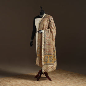 Orange - pedana natural dyed hand kalamkari dupatta