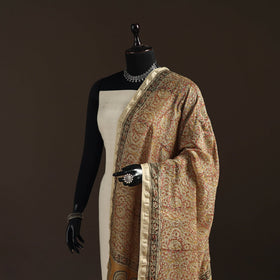 Orange - pedana natural dyed hand kalamkari dupatta